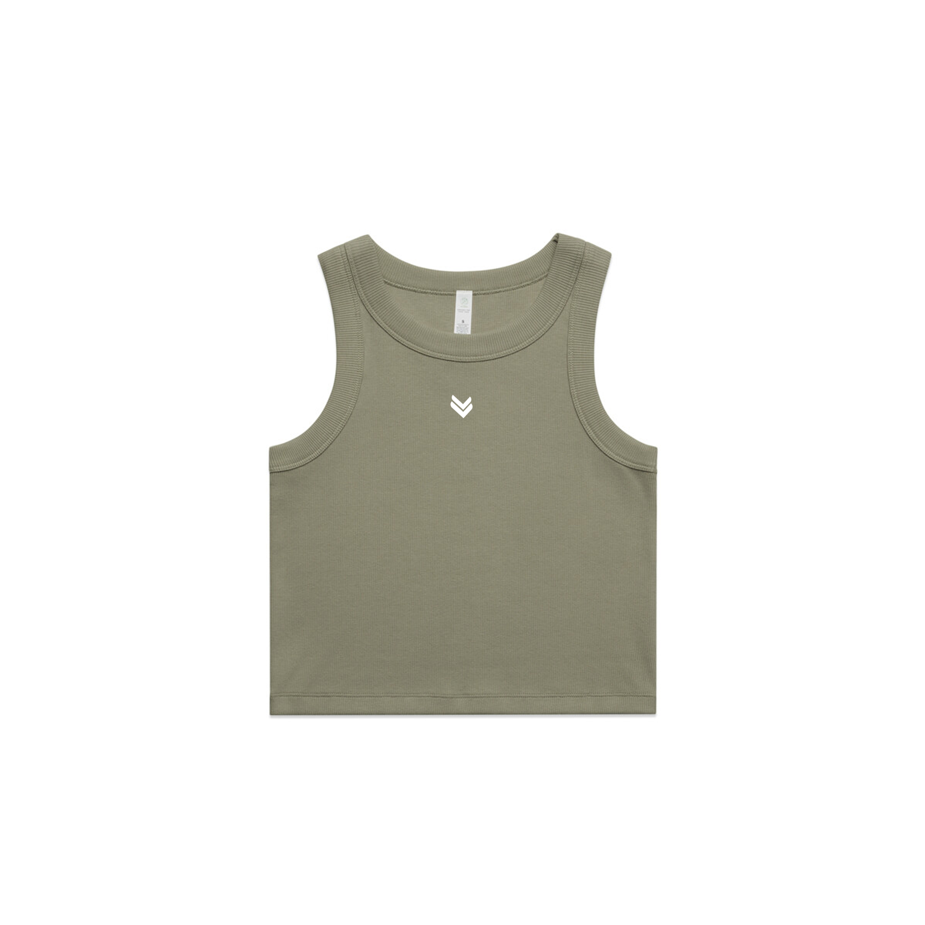 ll womens organic rib crop tank
